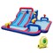 5 in 1 Kids Water Slide Inflatable Jump House with Dual Slides Climbing Wall Basketball Hoop Splash Pool